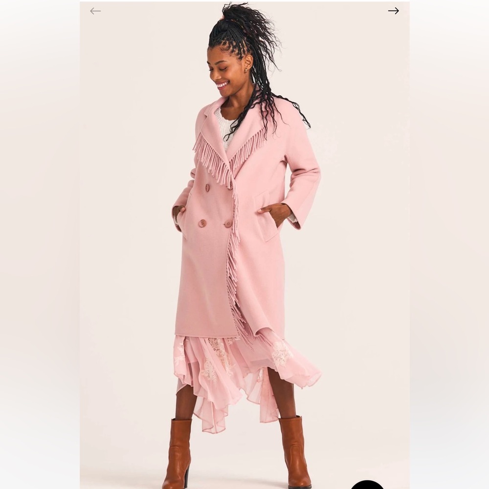 NWT LoveShackFancy beautiful knee-length, 100% cashmere coat